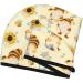 Quick-Dry Hair Towel Wrap - Watercolor Bee Design | Hair Drying Turban with Button | Hair Care Essential - Buy Online on GoSupps.com