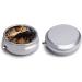 Wild Animal Leopard Pill Box - Stylish 3 Compartment Travel Case for Vitamins Medications & Supplements | Mini Metal Organizer for Purse & Pocket - Buy Online on GoSupps.com