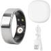 Fitness Ring Smart Health Ring Comfortable Wearing Body Temperature Monitoring Oxidation Resistance Daytime Step Counting Silver Color for Sports or Fitness (17) Size 21 Applicable Finger Circumference: Approx. Size 21 Applicable Finger Circumference: App - Buy Online on GoSupps.com