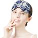 Psychedelic Blue Tie Dye Sleep Mask for Women | Adjustable Eye Shades Cover with Elastic Strap - Perfect for Travel & Relaxation - Buy Online on GoSupps.com