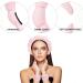 Yucca Sponge Spa Headband | Terry Cloth Bubble Makeup Headband for Women - Pink - Buy Online on GoSupps.com
