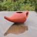 Handcrafted Ceramic Neti Pot Sinus Cleaner 225ml - Brown - Dishwasher Safe - Buy Online on GoSupps.com
