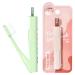 Y-Kelin 2 Pack Collaps Collect Orthopedic toothbrush Travel Suitable soft brush suitable for camping hiking school family business trip adults and children (pink green) Folding orthodontics 1 piece (1 Pack)