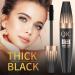 4D Silk Fiber Lash Mascara - Waterproof, Smudge-proof, Lasting 24H - Volume & Lengthening Mascara for False Lash Effect - Cruelty Free - Very Black - Buy Online on GoSupps.com