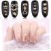 120PCS/Box Halloween Nail Metal Nail Art Decoration Hollowed-Out Rivets Snowflake 3D Nail Art Sticker Manicure Tools (Golden) - Buy Online on GoSupps.com