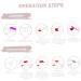 1 box of heart shaped fake nails with glue short press-on nails reusable full cover square press-on nails for girls DIY manicure decoration nail tips - Buy Online on GoSupps.com