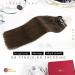 Moresoo Microring Extensions - Real Hair Dark Brown #4 55 cm Silky Soft Perfect for Thin Hair - 50g/Pack - Invisible & Easy to Use - Buy Online on GoSupps.com