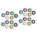 FRCOLOR 24 STK Acupressure ring vibrating ring toys for children stress relief toys decompression toys toy finger massage gauge man