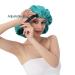 Reversible Silk Satin Bonnet for Sleeping - Large Adjustable Hair Wrap Cap for Women - BlackishGreen - Buy Online on GoSupps.com