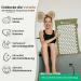 BRELLAVIO Acupressure Mat & Pillow - Ultimate Relaxation for Back Neck Shoulders & Feet | Green Acupuncture Massage Mat for Pain Relief - Buy Online on GoSupps.com