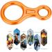 Alomejor 35KN Climbing Figure 8 Rappelling Safety Ring - Mountaineering & Rock Climbing Gear in Orange - Buy Online on GoSupps.com