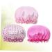 FOMIYES 3pcs Double Layer Bath Visor Hair Bonnets Set - Shower Cap, Night Sleep Cap, Elastic Bathing Cape - Buy Online on GoSupps.com