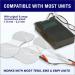 Syrtenty TENS Unit Replacement Pads - 5 Pack Butterfly Shaped Electrode Squares for Muscle Therapy & Pain Relief - Buy Online on GoSupps.com