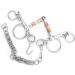 Ladiesshow Stainless Steel Pelham Bit - 125mm Jointed Horse Bit with Copper Roller for Optimal Chewing - Buy Online on GoSupps.com
