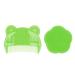 2PCS Baby Hair Brush Set Cap Brush  Baby Hair Comb  Baby Hair Brush and Comb Set for Newborns and Toddlers  Baby Brush Soft Sensory Silicone Bristles(Green)