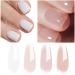 Vishine 4Pcs Jelly Nude Pink Milky White Rose Gel Nail Polish Set - French Manicure Kit 8ML - Buy Online on GoSupps.com