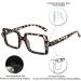 OCCI CHIARI Women's Reading Glasses 3.5 - Stylish Nerd Frames | Available in Multiple Strengths (1.0 to 6.0) - International Shipping - Buy Online on GoSupps.com