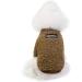 Shop Tineer Winter Lamb Kashmir Coat - Warm Fleece Sweater for Small & Medium Dogs | Brown Color - Buy Online on GoSupps.com
