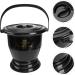 Portable Spittoon Urine Chamber Pots: Unisex Urinal Bottle Old Child Potty Bedpan with Lid Car Emergency Toilet for Children Camping Travel Home (Black) (Black) - Buy Online on GoSupps.com
