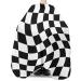 Buy Black White Barber Cape - Stylish Hair Cutting Cape for All Ages | Geometric Checkered Design for Salon & Home Use - Buy Online on GoSupps.com