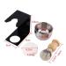 Premium 4-Piece Razor Set for Men | Black Razor Tool Stand Nylon Hair Brush Stainless Steel Bowl & Soap | International Shipping - Buy Online on GoSupps.com