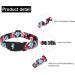 Suredoo Adjustable Dog Collar - Soft Nylon for Small & Medium Dogs | Floral Pink & Blue (M 33-55 cm) - Buy Online on GoSupps.com