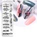 Floral Geometric Nail Art Stamping Plate Set - DIY Nail Stamp Kit (6pcs) - Buy Online on GoSupps.com