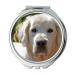 YENDOSTEEN Mirror makeup mirror Golden Retriever Isolated Dog Pet Animal Portrait Pocket Mirror portable mirror