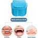 Denture Box Case for Cleaning Dentures | Light Blue | International Shipping Available - Buy Online on GoSupps.com