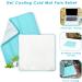 Green Gel Cooling Mat - Pain Relief Therapy Pack for Back, Shoulder, Knee - 18in - Cold Therapy for Injuries - Breathable Mesh Fabric - Buy Online on GoSupps.com
