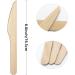 Blue Top 100pcs Disposable Wooden Cutlery Knives 6.6 Inch - Eco-Friendly & Biodegradable Utensils for Events, Camping, and Picnics - Buy Online on GoSupps.com
