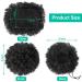 Premium Kinky Curly Afro Puff Drawstring Ponytail - Natural Black 1B Short Synthetic Hair Extensions for Black Women Girls - Buy Online on GoSupps.com