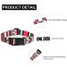 Mercano Adjustable Dog Collar - Soft Nylon Comfort & Stylish Patterns for Small Medium & Large Dogs (S Stem Red) - Buy Online on GoSupps.com
