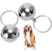Crisp Sound Round Charm Extra Loud Pair of Cat & Dog Brass Portable Bells Collar Charm Bells for Save Birds & Wildlife silver - Buy Online on GoSupps.com