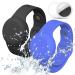 Waterproof AirTag Bracelet for Kids, Wristband for Apple Air Tag Hidden Silicon Holder for Toddler Child Elder GPS Tracking Tagging Watch Band (Black, Blue) 2