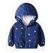 JinBei Jacket Boy Toddler Kids Hooded Jackets Baby Waterproof Windbreaker Hooded Zip Windproof Long Sleeve Coat Cloak Sunscreen Outwear Raincoat Cartoons Thick Clothes Soft Light and Thin 1-7 Years 140 Navy Blue-Car
