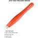 Professional Stainless Steel Eyebrow Tweezers for Facial Hair Removal - Orange - Buy Online on GoSupps.com