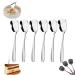 Arithmetic Square Head Stainless Steel Spoons Square Spoons Stainless Steel Square Spoon Square Head Spoons Arithmetic Square Head Spoon Square Head Serving Spoons 6pcs L