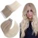 Easyouth remy tape extensions real hair tape in hair extension balayage tape in extensions real hair ashblond mix medium blonde and platinum blonde 24 inch 50g 60 cm 1-6/22/60