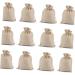 SEWOART 12pcs Christmas Cloth Bags Christmas Sto Linen Bags Storage Container Candy Storage Bag Jewelry 18.00X13.00X0.30CM Beige - Buy Online on GoSupps.com