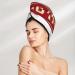 Quick-Dry Hair Towel Wrap with Button - Best Hair Drying Turban for Effortless Styling | Ho Ho Ho - Buy Online on GoSupps.com