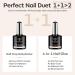 Modelones 500PC Nail Tips & Glue Gel Kit - 4-in-1 Full Cover Nail Extension Set for Press-On Nails & Art - Almond & Transparent - Buy Online on GoSupps.com