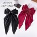 W WEILIRIAN Satin Hair Bow Long Bow Hair Clips Band Hair Clips Clip Large Plain Hair Bun Hair Pin French Hair Clip Scrunch ies Horse Tail Accessories (Black) - Buy Online on GoSupps.com
