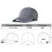 Edoneery Plain Cotton Adjustable Washed Twill Baseball Cap Hat - A1008 (Grey) - Buy Online on GoSupps.com