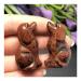 SDWGLD Healing Aura Crystal Natural Obsidian Carving Cute Dog Furniture Ornament (Color : 2 Pieces)