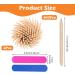400 Pcs Orange Wooden Cuticle Pusher Sticks | Multifunctional Double-End Tools for Manicure Pedicure - Buy Online on GoSupps.com