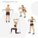 Buy Pilates Expandable Workout Spreader Bar - 2 Rings & Wrist Wraps for Leg & Glute Fitness - International Shipping Available - Buy Online on GoSupps.com