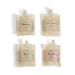 Two's Company Nature's Woven Exfoliant Bath Mitt with Handmade Soap Assortment 4 Scents