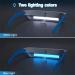Light Therapy Glasses Wearable UV-Free Blue White LED Light Therapy Happy Lamp Goggles Natural Relief for Good Sleep Boost Energy and Jet Lag - Buy Online on GoSupps.com