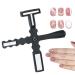 lyanny 5 in 1 Cat Eye Nail Magnet Tools Multi-Function Nail Magnet Set Nail Magnet Pens Strong Suction Cat Eye Magnet Tool for Cat Eye Nail Polish Black